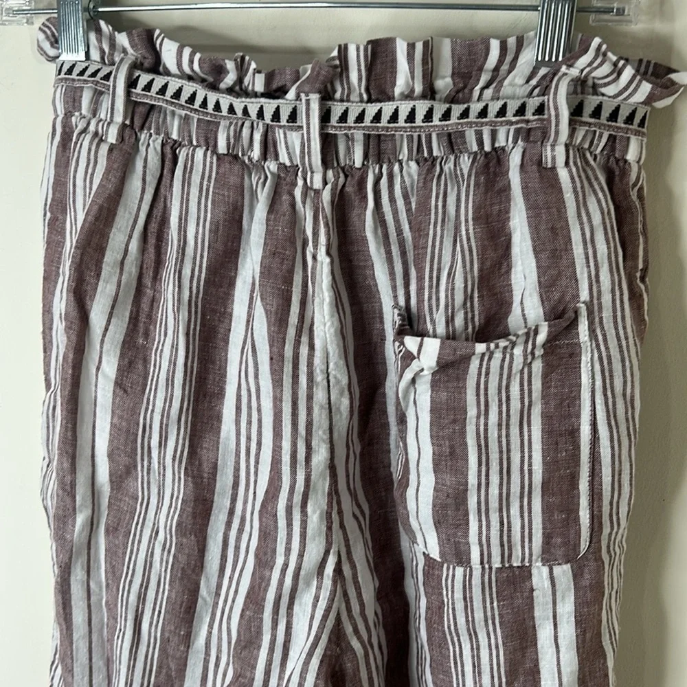 LemLem X H&M Striped 100% Linen Pants Size Small